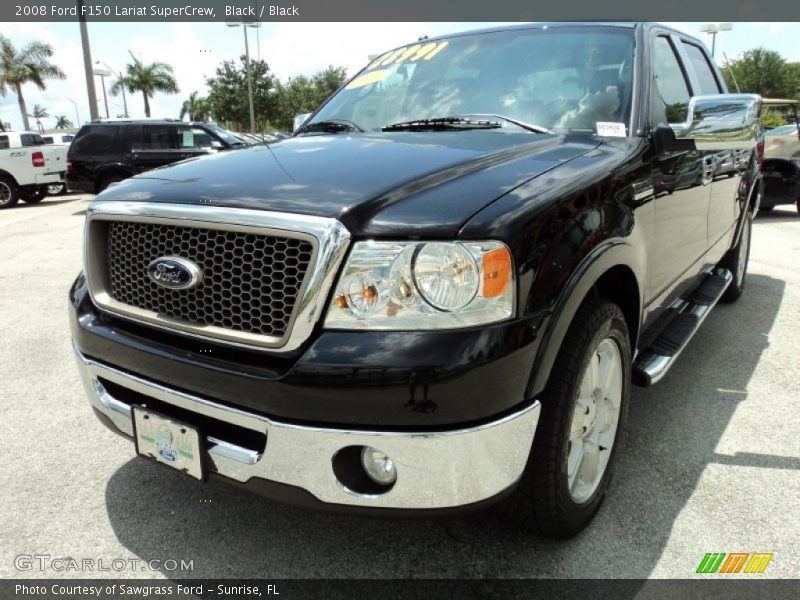 Black / Black 2008 Ford F150 Lariat SuperCrew