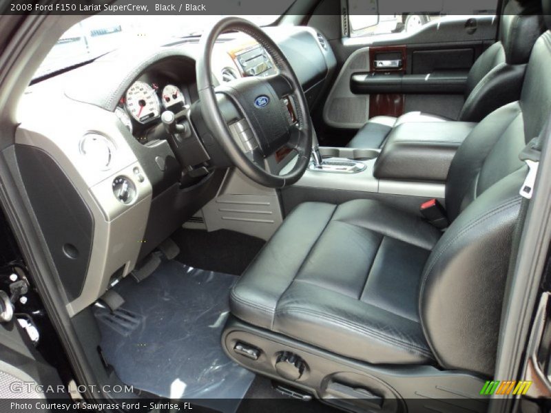 Black / Black 2008 Ford F150 Lariat SuperCrew
