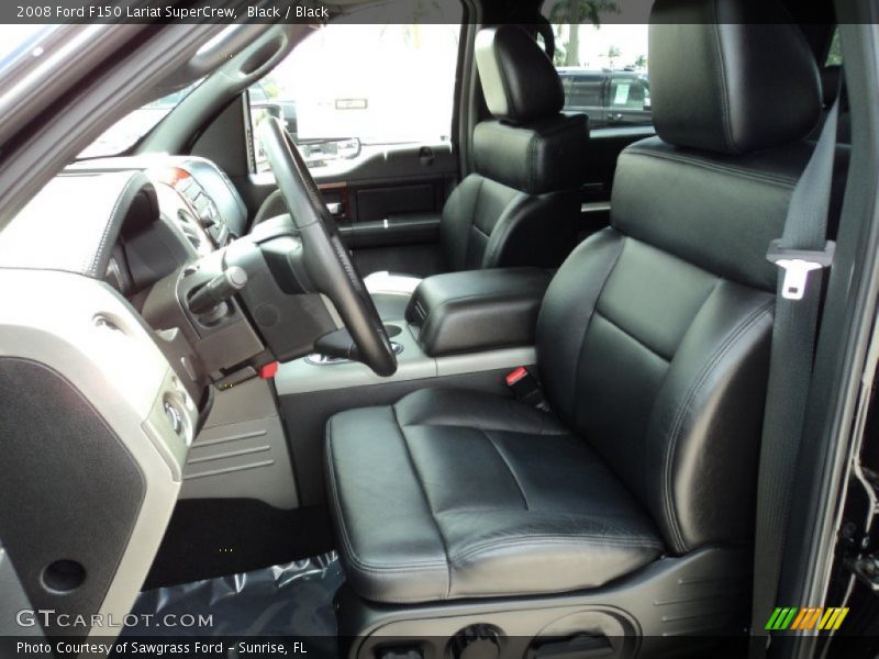 Black / Black 2008 Ford F150 Lariat SuperCrew