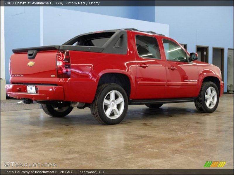 Victory Red / Ebony 2008 Chevrolet Avalanche LT 4x4