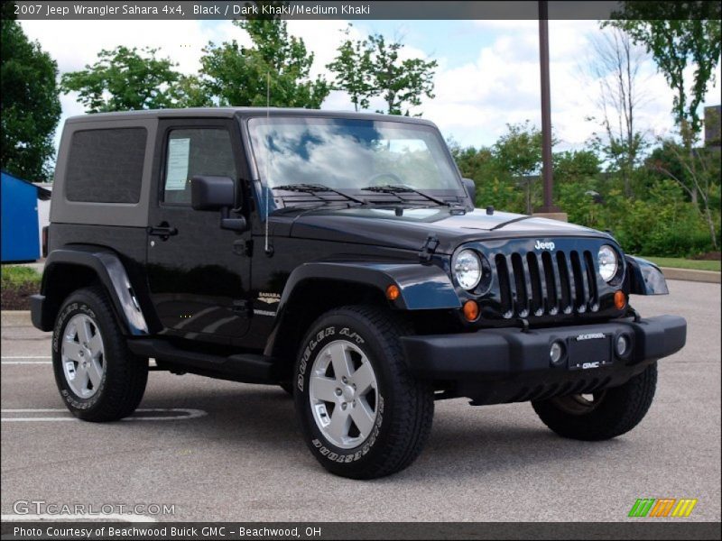 Black / Dark Khaki/Medium Khaki 2007 Jeep Wrangler Sahara 4x4