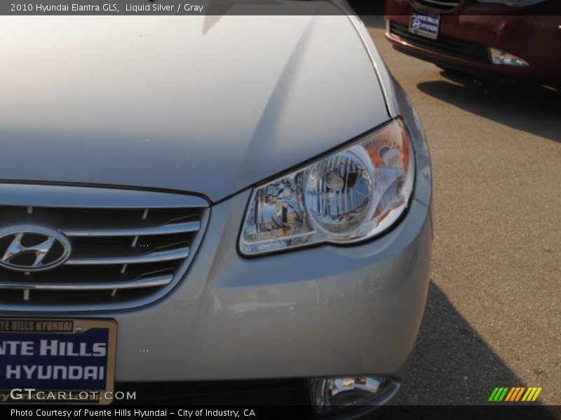 Liquid Silver / Gray 2010 Hyundai Elantra GLS