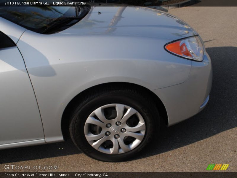 Liquid Silver / Gray 2010 Hyundai Elantra GLS