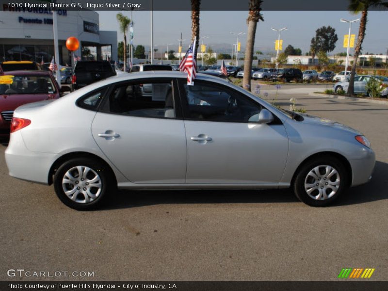 Liquid Silver / Gray 2010 Hyundai Elantra GLS