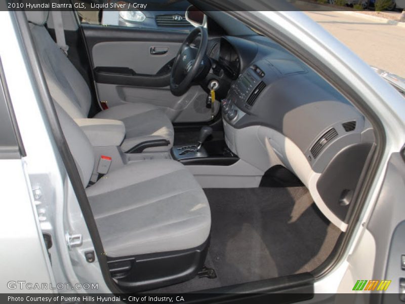 Liquid Silver / Gray 2010 Hyundai Elantra GLS