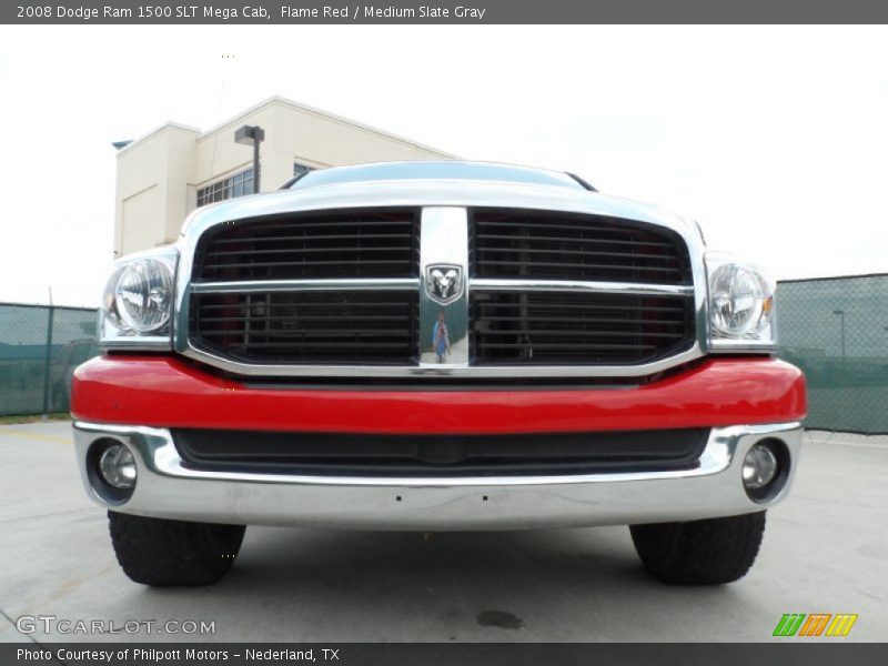 Flame Red / Medium Slate Gray 2008 Dodge Ram 1500 SLT Mega Cab
