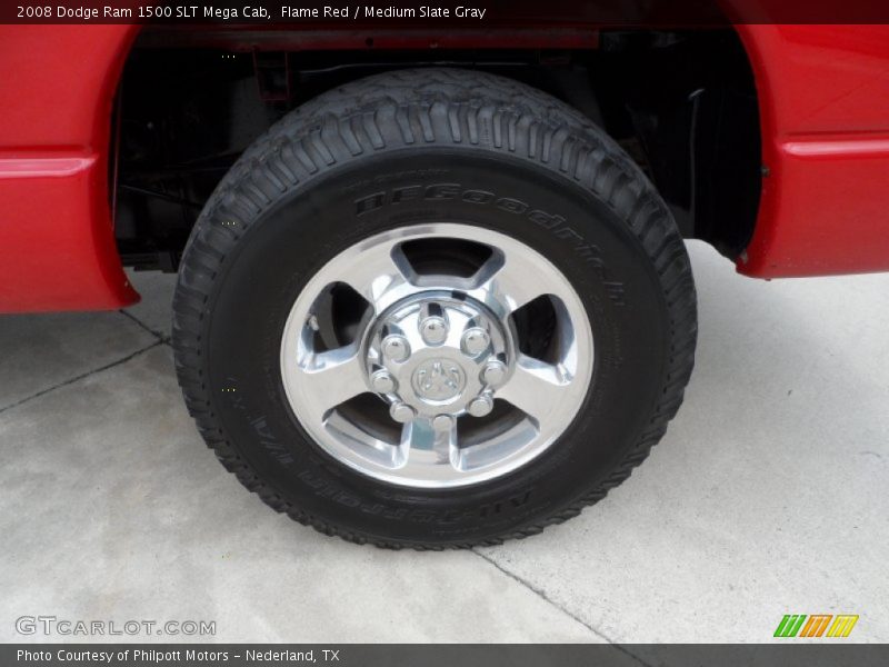 Flame Red / Medium Slate Gray 2008 Dodge Ram 1500 SLT Mega Cab