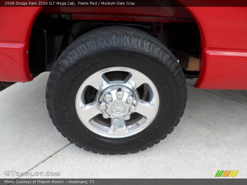 Flame Red / Medium Slate Gray 2008 Dodge Ram 1500 SLT Mega Cab