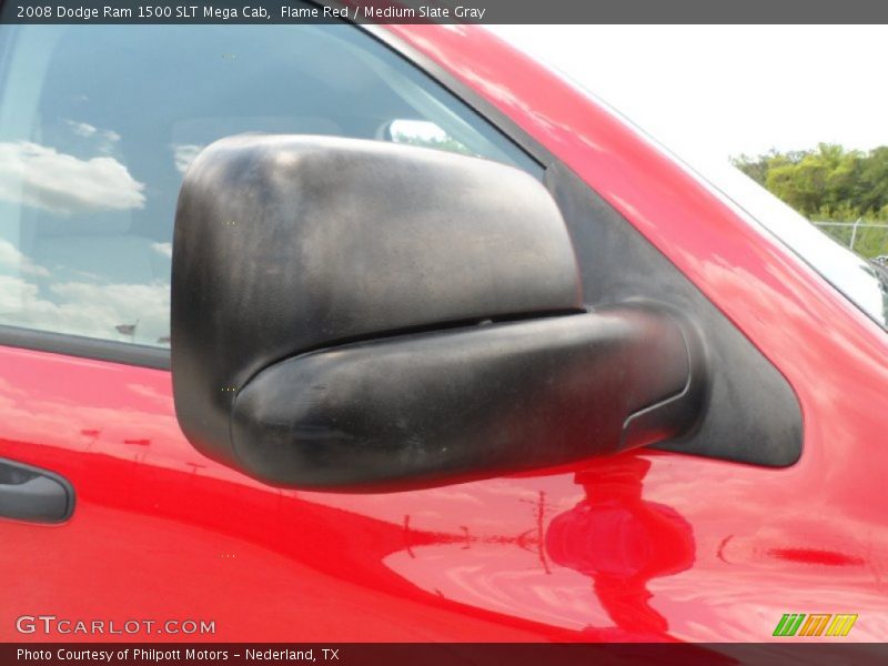 Flame Red / Medium Slate Gray 2008 Dodge Ram 1500 SLT Mega Cab