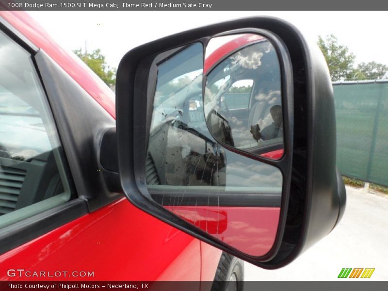 Flame Red / Medium Slate Gray 2008 Dodge Ram 1500 SLT Mega Cab