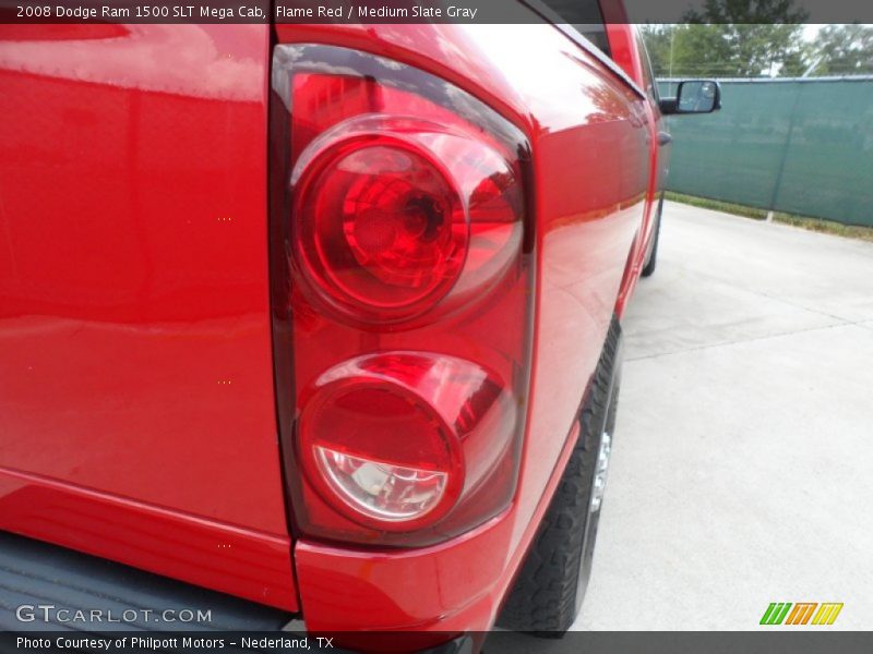 Flame Red / Medium Slate Gray 2008 Dodge Ram 1500 SLT Mega Cab