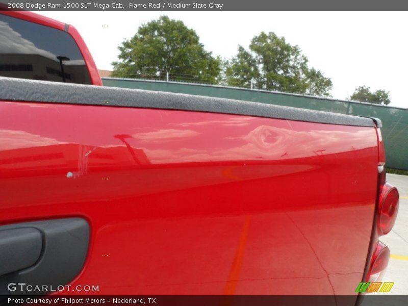 Flame Red / Medium Slate Gray 2008 Dodge Ram 1500 SLT Mega Cab