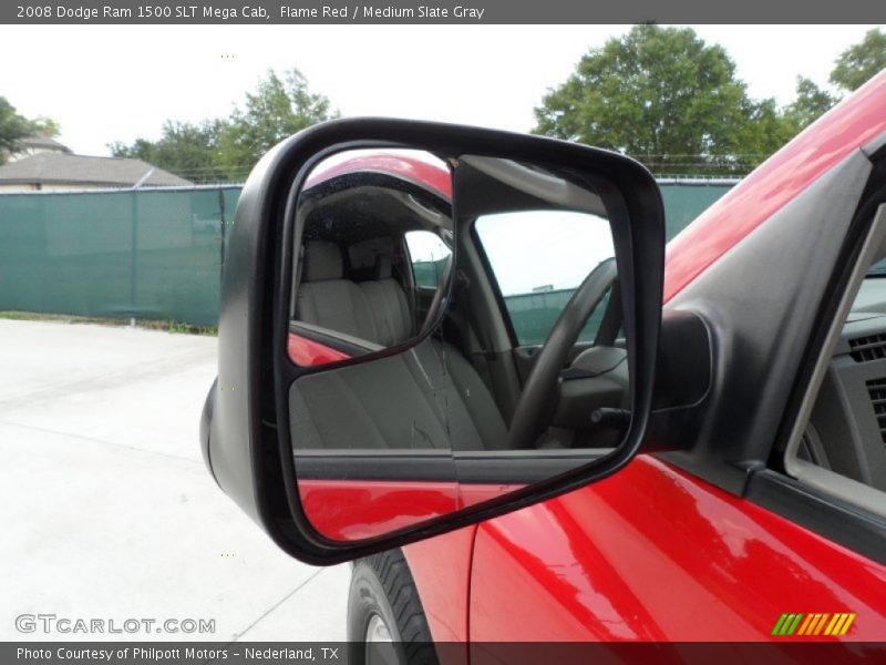 Flame Red / Medium Slate Gray 2008 Dodge Ram 1500 SLT Mega Cab