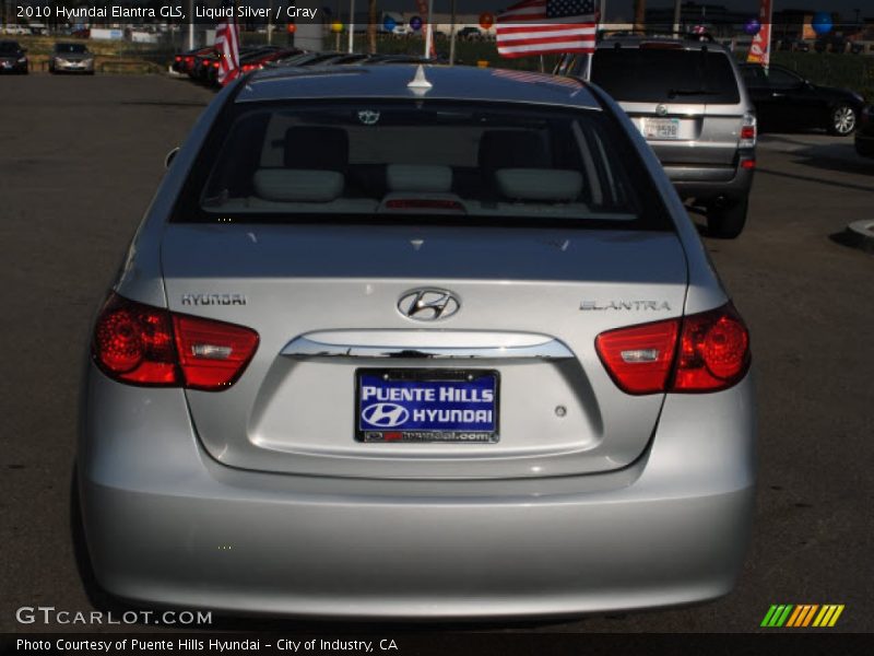 Liquid Silver / Gray 2010 Hyundai Elantra GLS