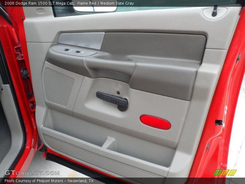Flame Red / Medium Slate Gray 2008 Dodge Ram 1500 SLT Mega Cab