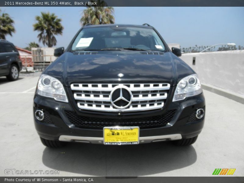 Black / Black 2011 Mercedes-Benz ML 350 4Matic