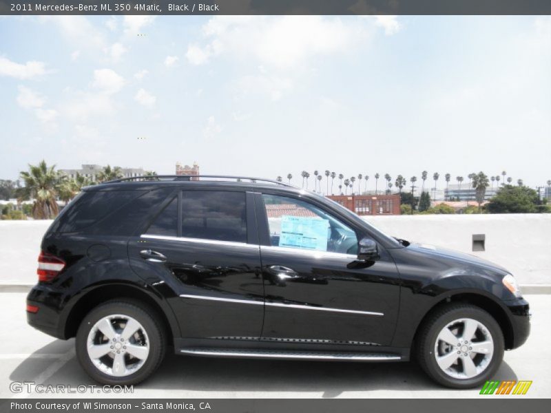 Black / Black 2011 Mercedes-Benz ML 350 4Matic