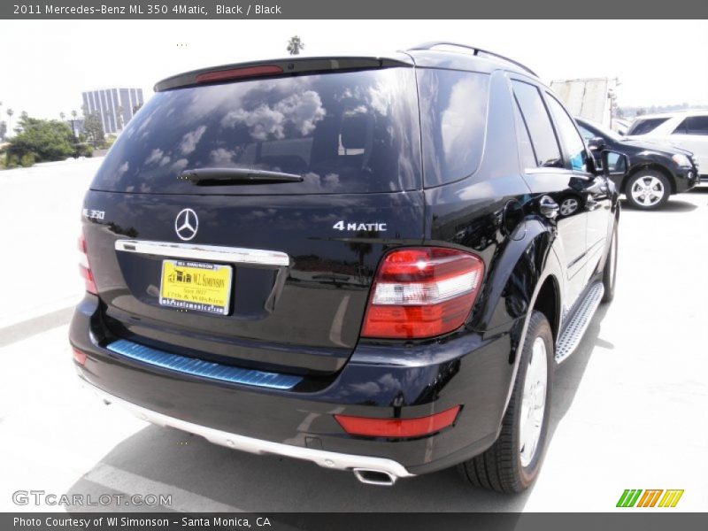 Black / Black 2011 Mercedes-Benz ML 350 4Matic