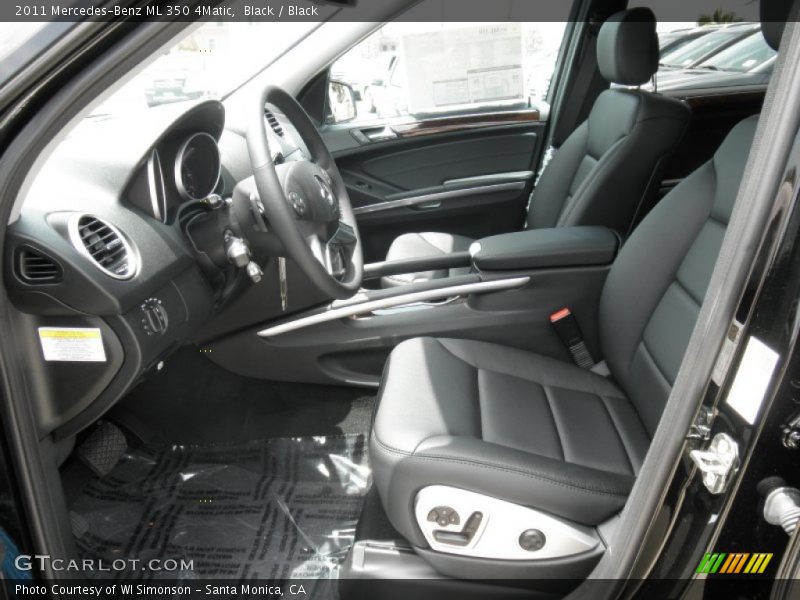 Black / Black 2011 Mercedes-Benz ML 350 4Matic