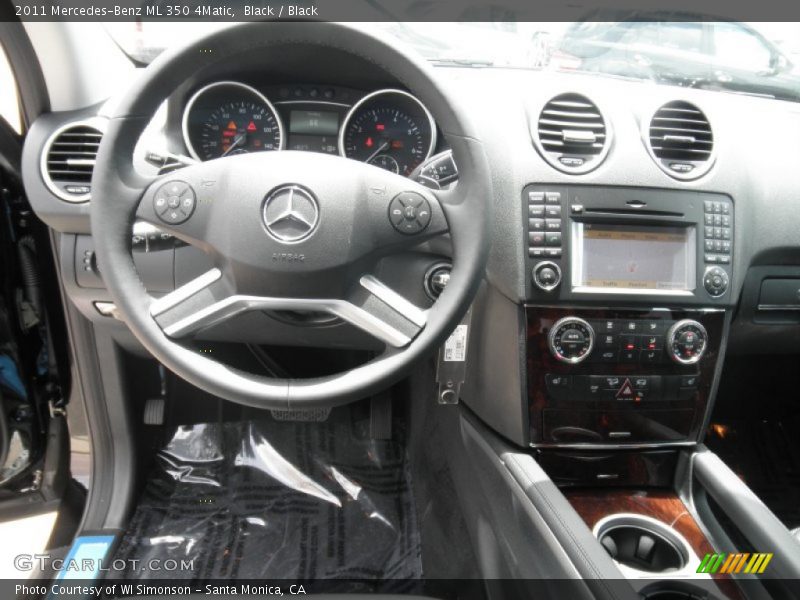 Black / Black 2011 Mercedes-Benz ML 350 4Matic