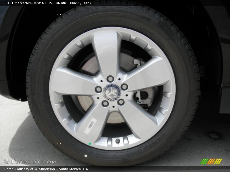 Black / Black 2011 Mercedes-Benz ML 350 4Matic