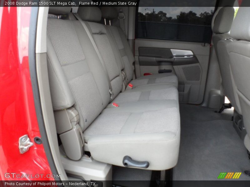 Flame Red / Medium Slate Gray 2008 Dodge Ram 1500 SLT Mega Cab