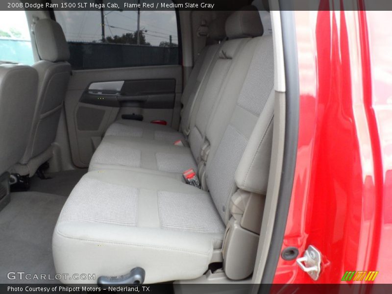 Flame Red / Medium Slate Gray 2008 Dodge Ram 1500 SLT Mega Cab
