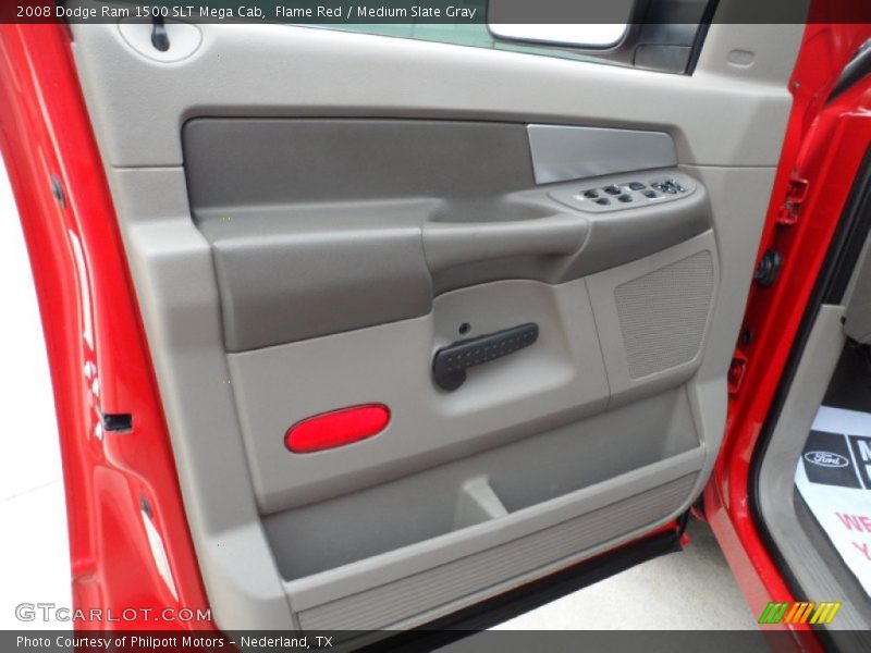 Flame Red / Medium Slate Gray 2008 Dodge Ram 1500 SLT Mega Cab