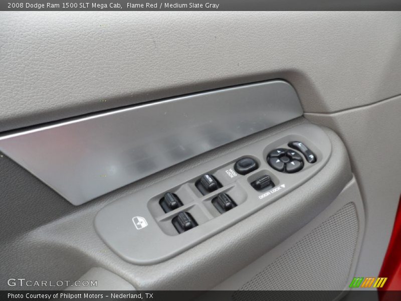 Flame Red / Medium Slate Gray 2008 Dodge Ram 1500 SLT Mega Cab