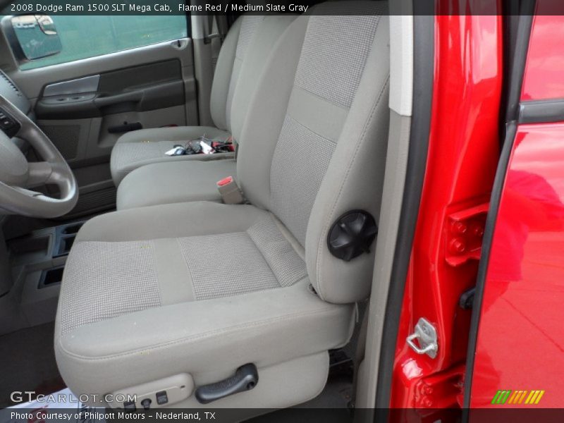 Flame Red / Medium Slate Gray 2008 Dodge Ram 1500 SLT Mega Cab