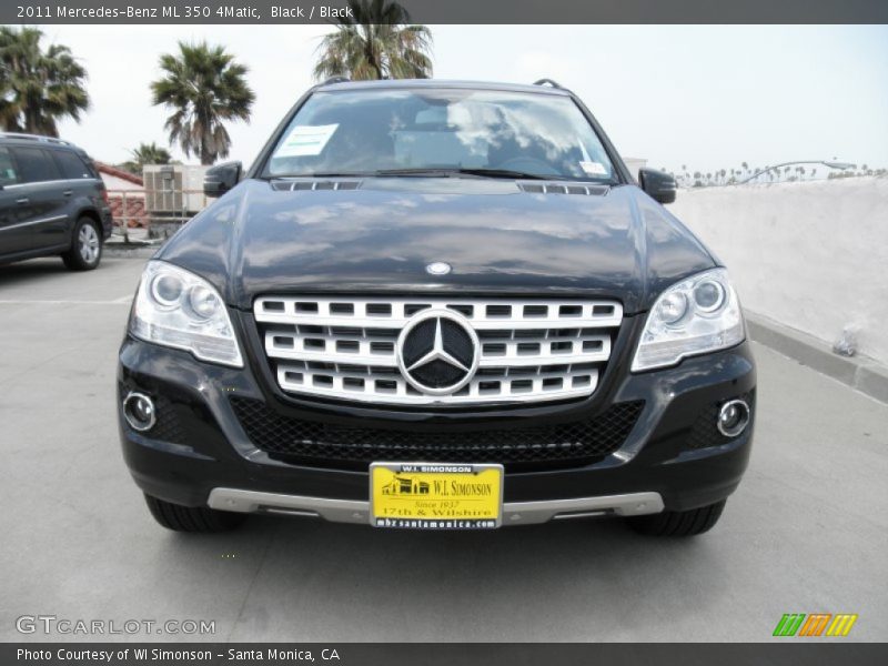 Black / Black 2011 Mercedes-Benz ML 350 4Matic