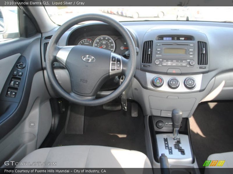 Liquid Silver / Gray 2010 Hyundai Elantra GLS