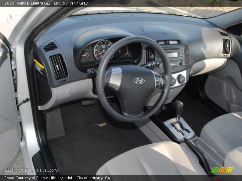 Liquid Silver / Gray 2010 Hyundai Elantra GLS