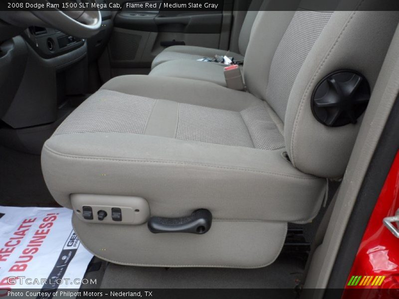 Flame Red / Medium Slate Gray 2008 Dodge Ram 1500 SLT Mega Cab