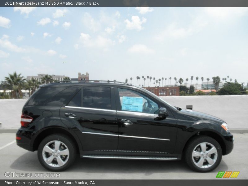 Black / Black 2011 Mercedes-Benz ML 350 4Matic
