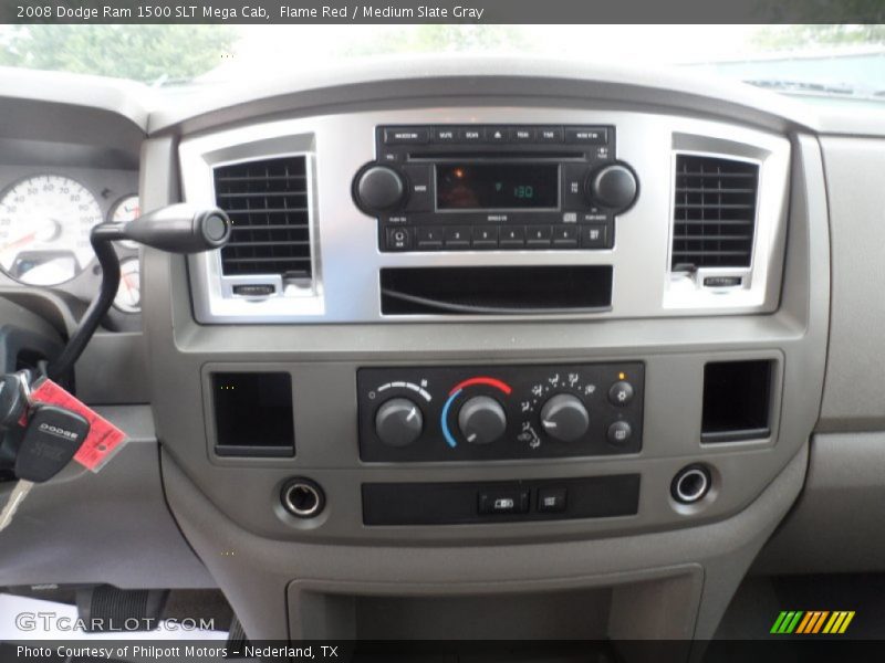 Flame Red / Medium Slate Gray 2008 Dodge Ram 1500 SLT Mega Cab