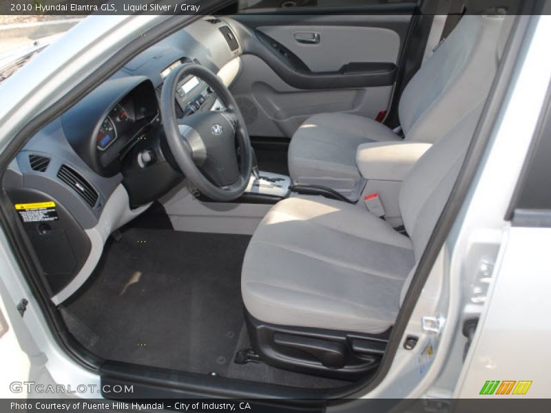 Liquid Silver / Gray 2010 Hyundai Elantra GLS