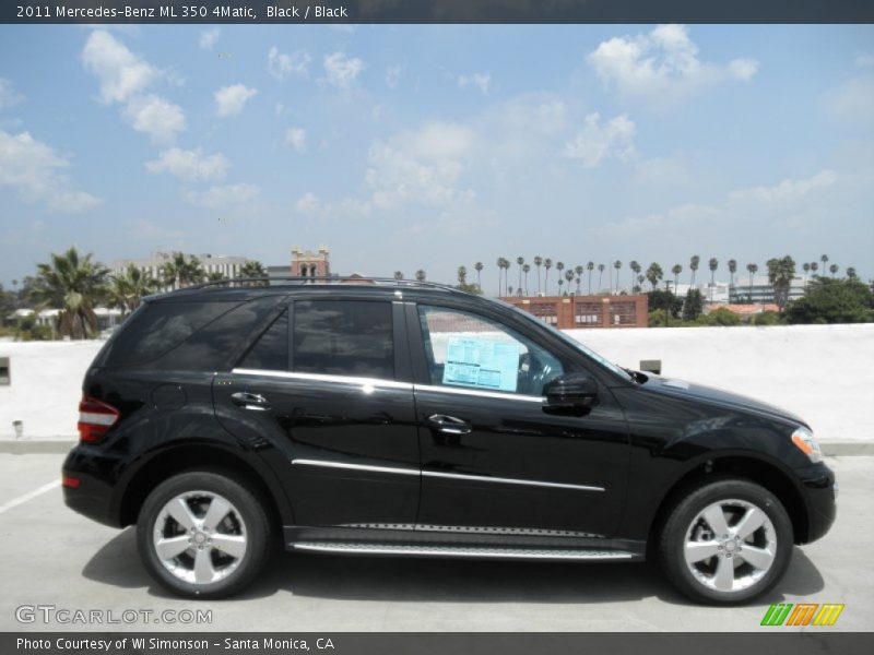 Black / Black 2011 Mercedes-Benz ML 350 4Matic