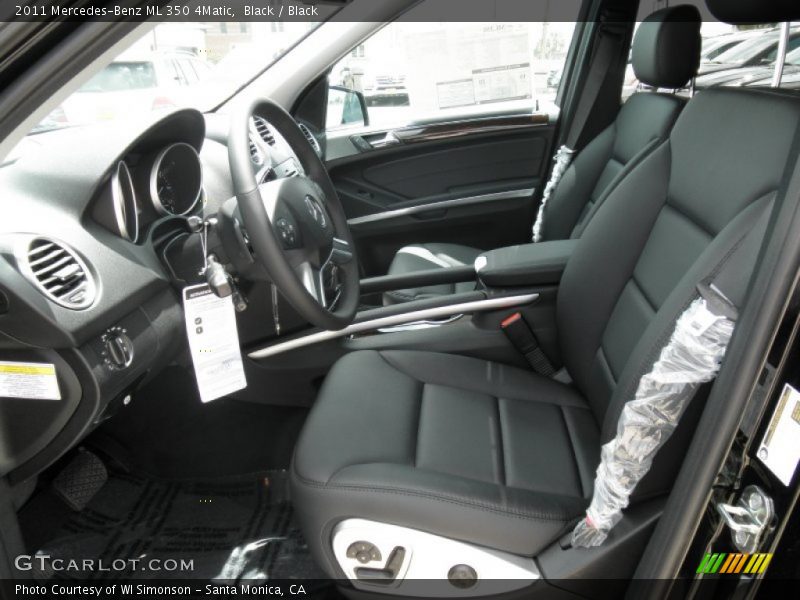 Black / Black 2011 Mercedes-Benz ML 350 4Matic