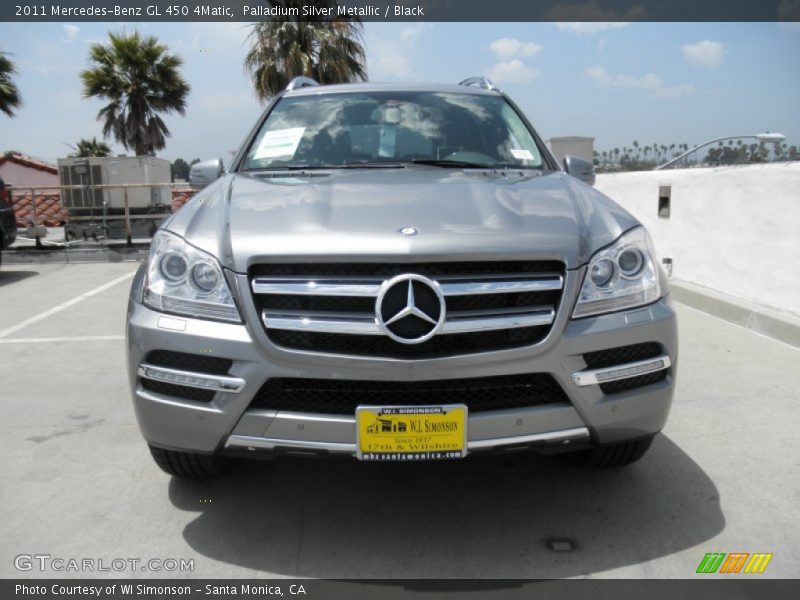 Palladium Silver Metallic / Black 2011 Mercedes-Benz GL 450 4Matic