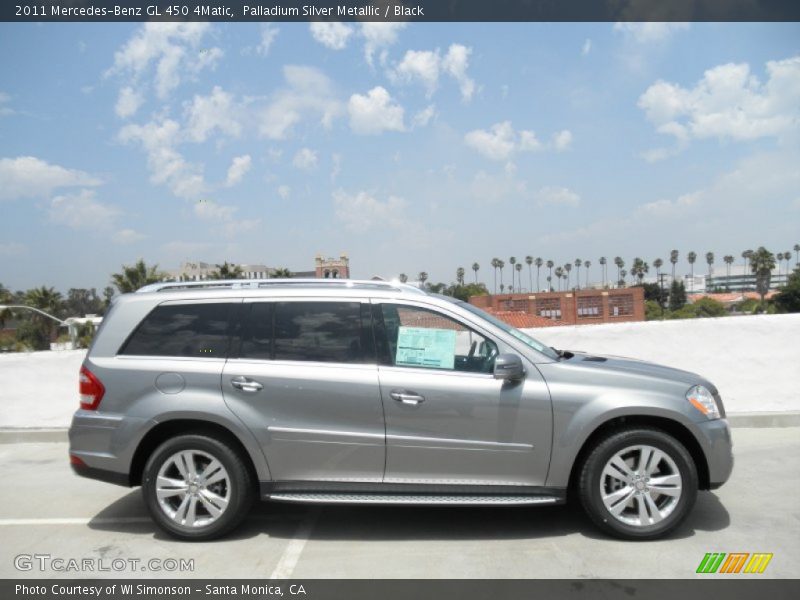 Palladium Silver Metallic / Black 2011 Mercedes-Benz GL 450 4Matic