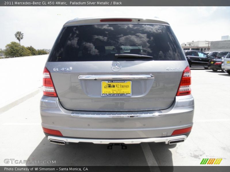Palladium Silver Metallic / Black 2011 Mercedes-Benz GL 450 4Matic