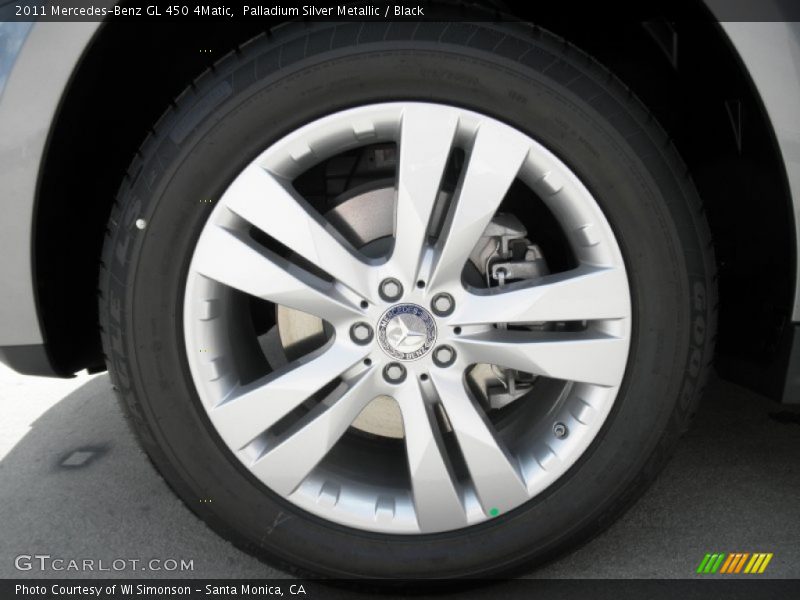 Palladium Silver Metallic / Black 2011 Mercedes-Benz GL 450 4Matic