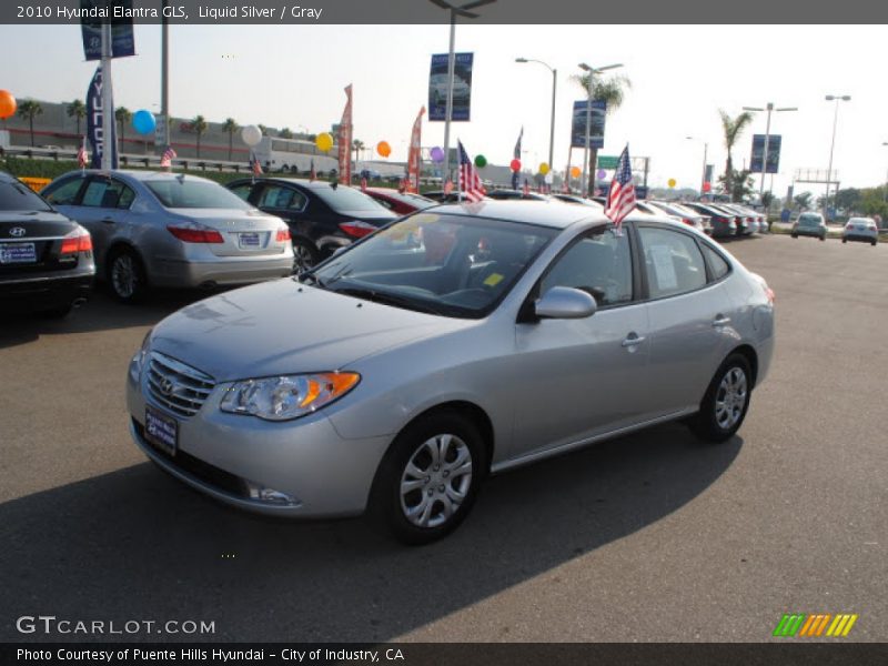 Liquid Silver / Gray 2010 Hyundai Elantra GLS