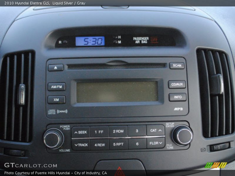 Liquid Silver / Gray 2010 Hyundai Elantra GLS