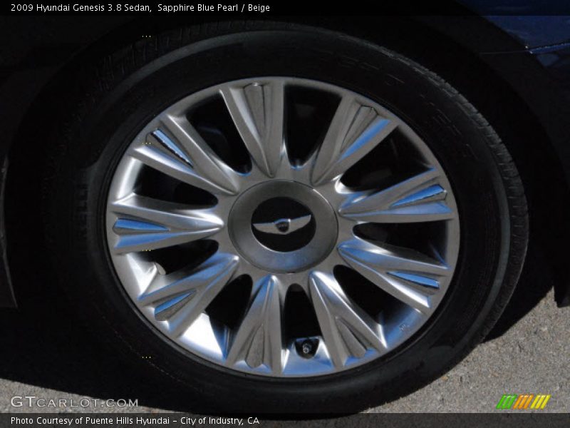 Sapphire Blue Pearl / Beige 2009 Hyundai Genesis 3.8 Sedan