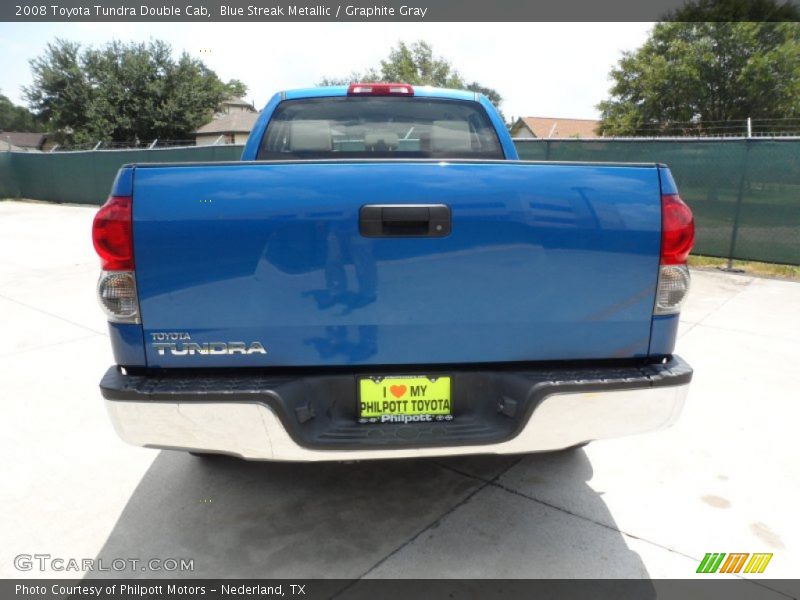 Blue Streak Metallic / Graphite Gray 2008 Toyota Tundra Double Cab