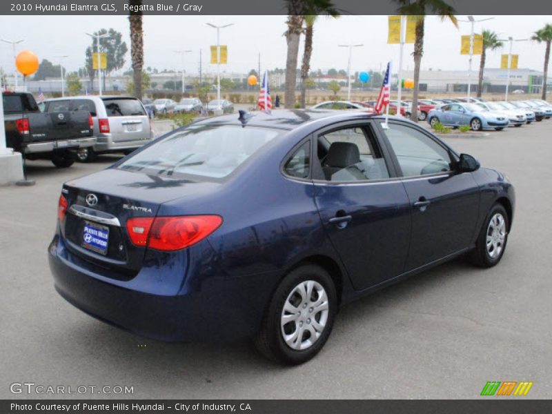 Regatta Blue / Gray 2010 Hyundai Elantra GLS