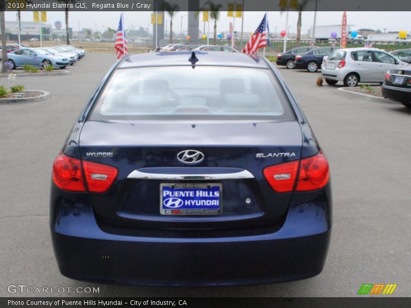Regatta Blue / Gray 2010 Hyundai Elantra GLS