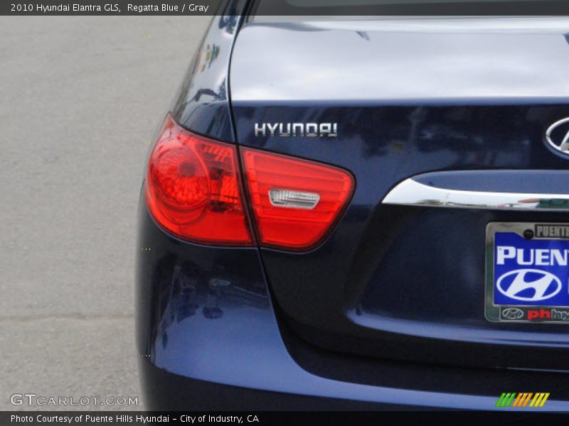 Regatta Blue / Gray 2010 Hyundai Elantra GLS